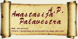 Anastasija Palavestra vizit kartica